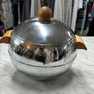 Vintage West Bend Aluminum Penguin Hot & Cold Server Made in USA